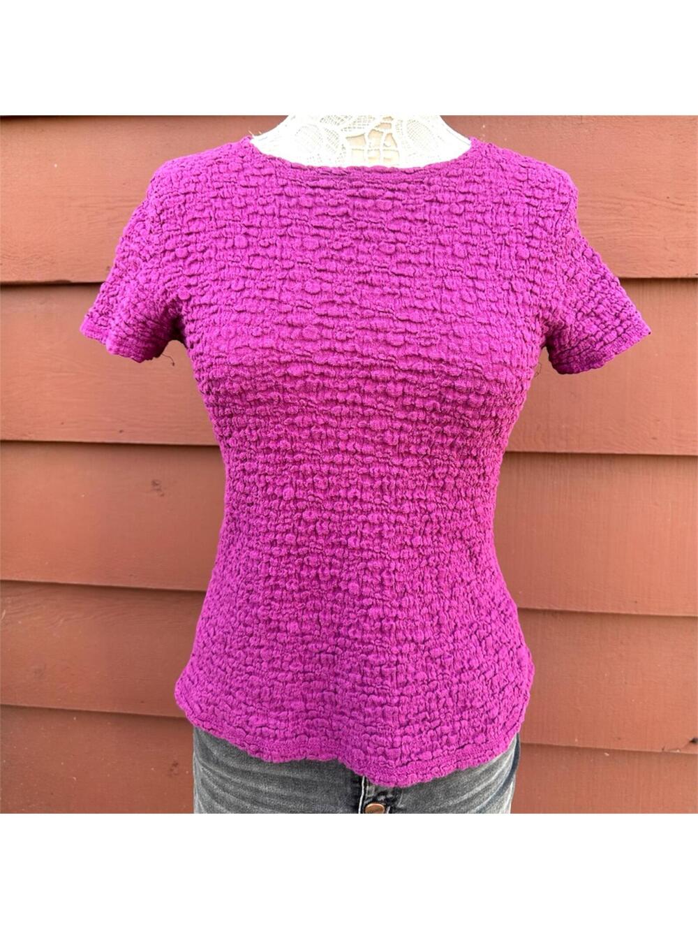 Croft & Barrow Popcorn Textured Knit Top